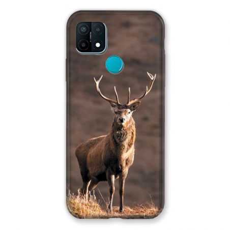 Coque Pour Oppo A15 Chasse Chevreuil Blanc