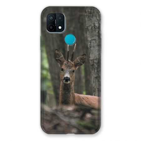 Coque Pour Oppo A15 Chasse Chevreuil Bois