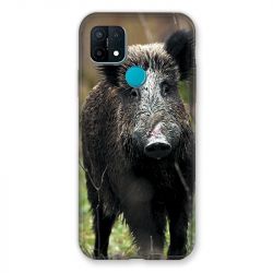 Coque Pour Oppo A15 Chasse Sanglier bois