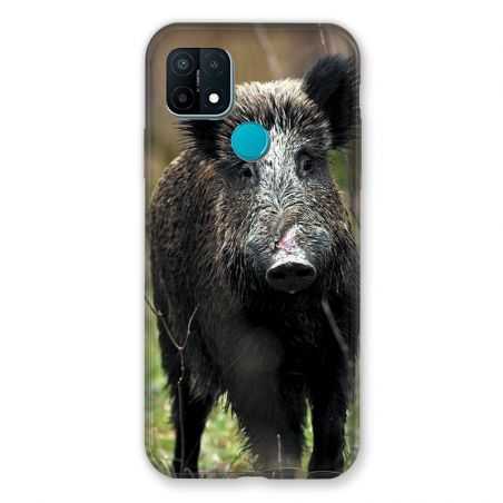 Coque Pour Oppo A15 Chasse Sanglier bois
