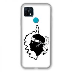 Coque Pour Oppo A15 Corse Blanc