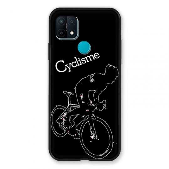 Coque Pour Oppo A15 Cyclisme Ombre Blanche
