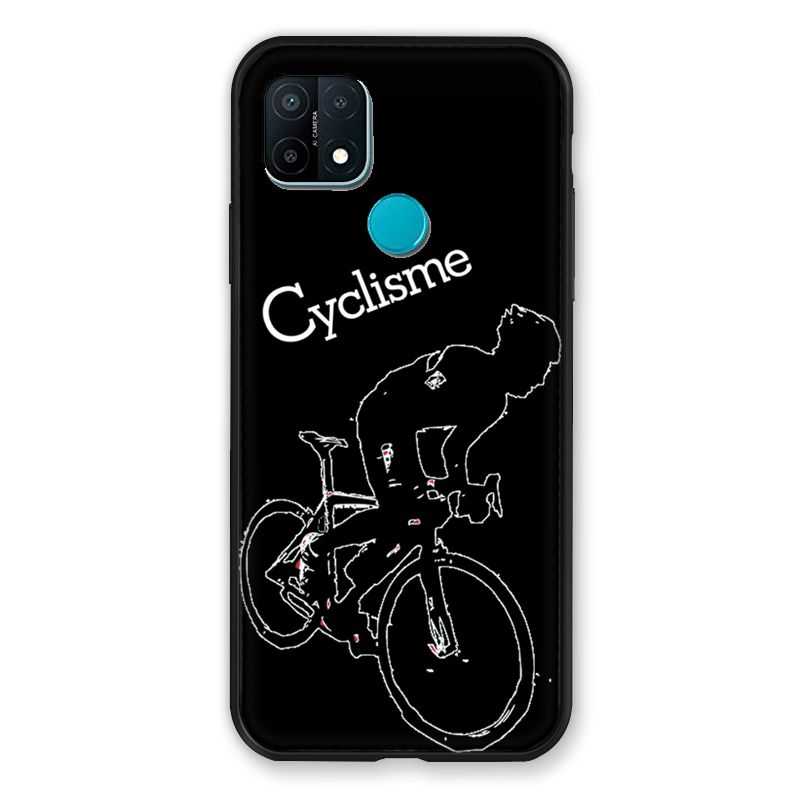 Coque Pour Oppo A15 Cyclisme Ombre Blanche