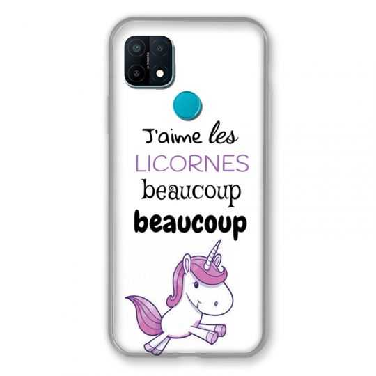 Coque Pour Oppo A15 Decale Licornes