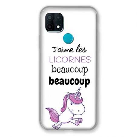 Coque Pour Oppo A15 Decale Licornes