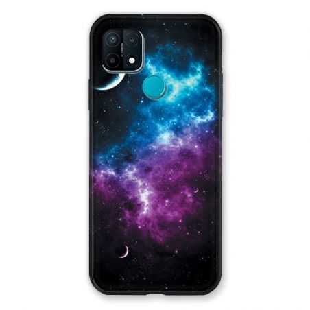 Coque Pour Oppo A15 Univers Bleu Violet