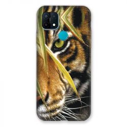 Coque Pour Oppo A15 Oeil Tigre