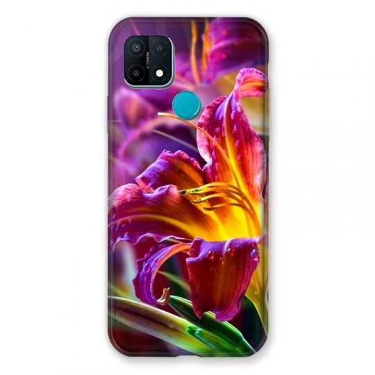 Coque Pour Oppo A15 Fleur Lys Color