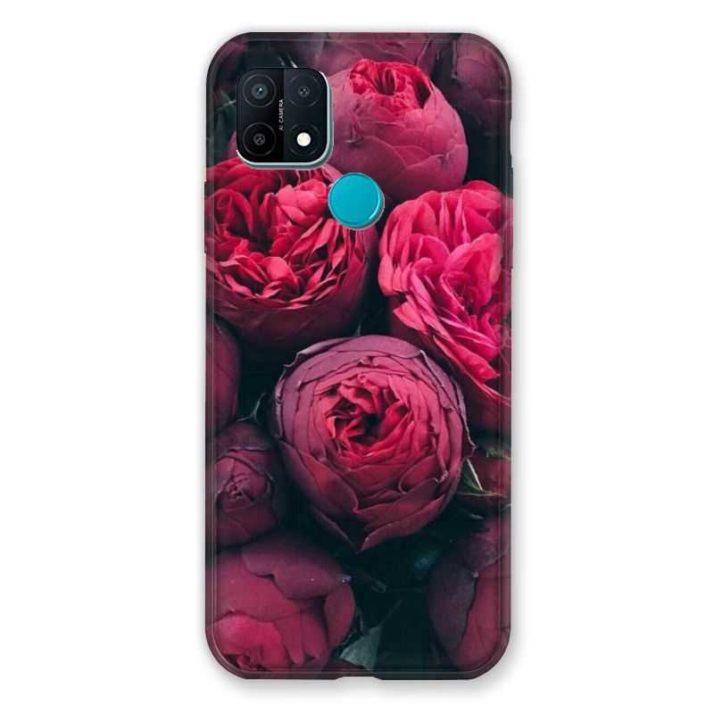Coque Pour Oppo A15 Fleur Pivoine