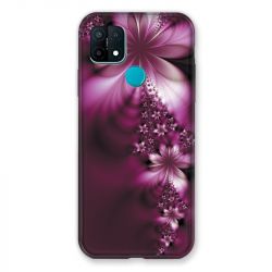 Coque Pour Oppo A15 Fleur Violette Montante