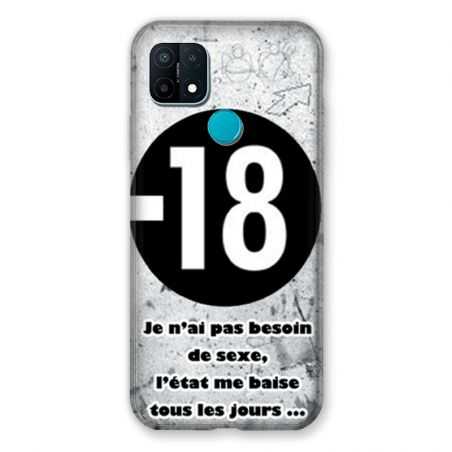 Coque Pour Oppo A15 Humour 18 Ans