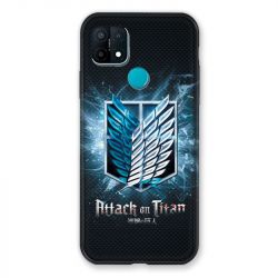 Coque Pour Oppo A15 Manga Attaque Titans Noir