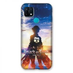 Coque Pour Oppo A15 Manga Attaque Titans Soleil