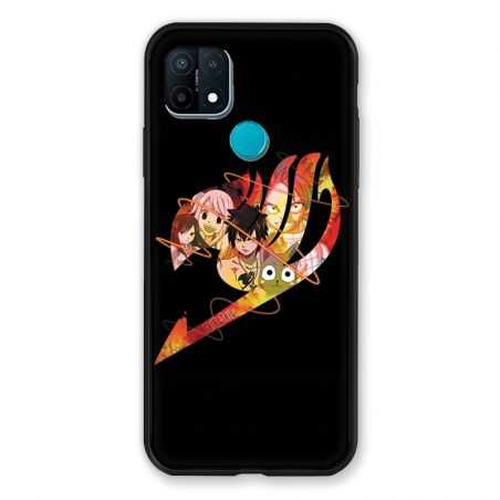 Coque Pour Oppo A15 Manga Fairy Tail Logo Noir