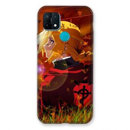 Coque Pour Oppo A15 Manga Fullmetal Alchemist Rouge