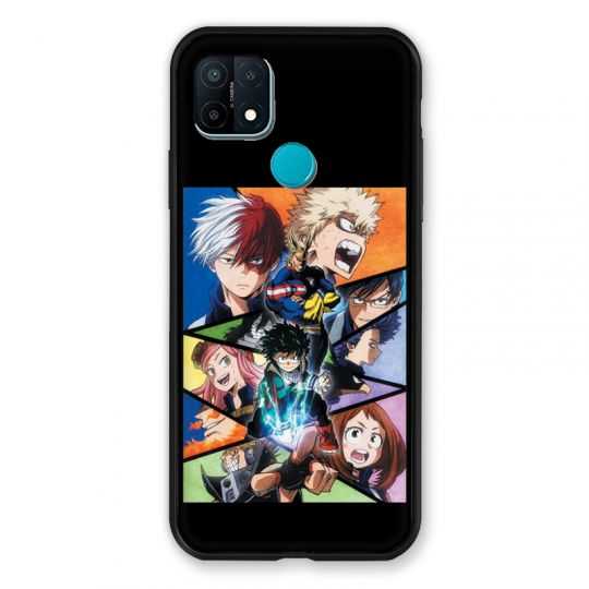 Coque Pour Oppo A15 Manga My Hero Academia Noir