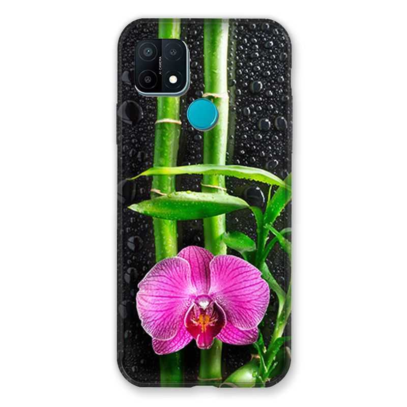 Coque Pour Oppo A15 Orchidee Bambou
