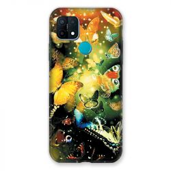 Coque Pour Oppo A15 Papillon Jaune