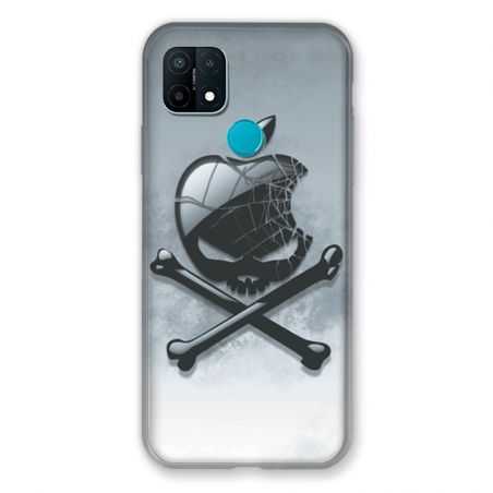 Coque Pour Oppo A15 Pomme Tete Mort