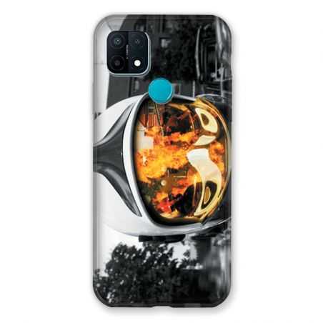 Coque Pour Oppo A15 Pompier Casque Feu
