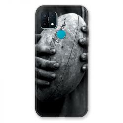 Coque Pour Oppo A15 Rugby Ballon Vintage