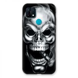 Coque Pour Oppo A15 Tete de Mort Fume