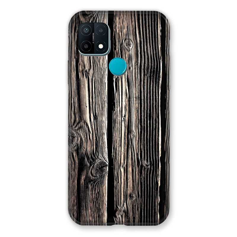 Coque Pour Oppo A15 Texture Bois