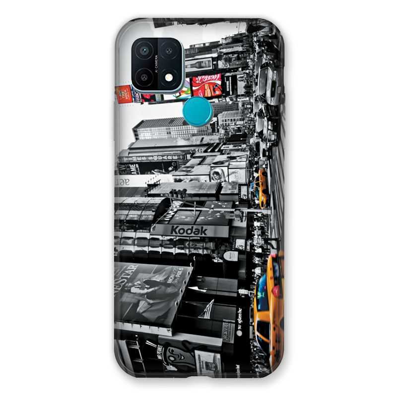 Coque Pour Oppo A15 Amerique USA New York Taxi