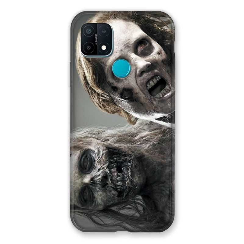 Coque Pour Oppo A15 Zombie Blanc