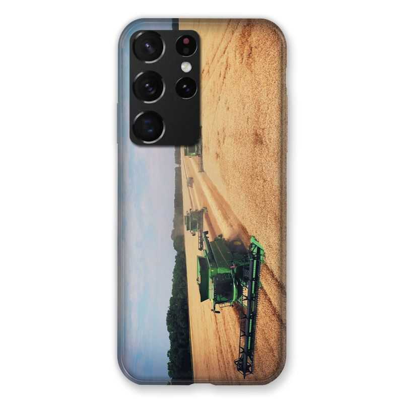 Coque Pour Samsung Galaxy S21 Ultra Agriculture Moissonneuse