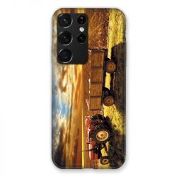 Coque Pour Samsung Galaxy S21 Ultra Agriculture Tracteur Color