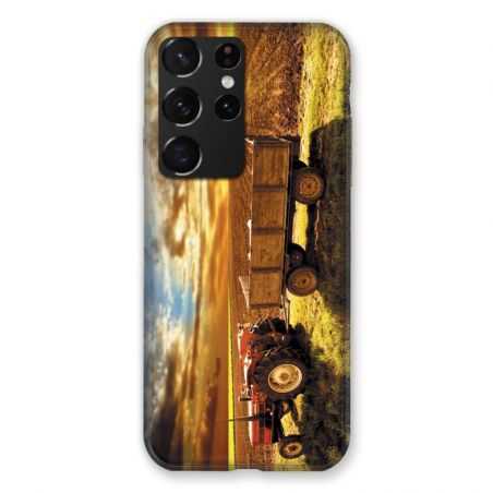 Coque Pour Samsung Galaxy S21 Ultra Agriculture Tracteur Color
