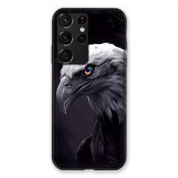 Coque Pour Samsung Galaxy S21 Ultra Aigle Royal Noir
