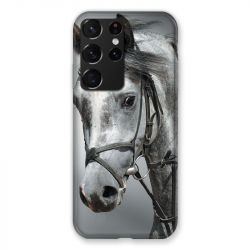 Coque Pour Samsung Galaxy S21 Ultra Cheval Blanc