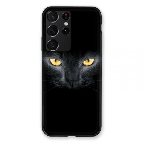 Coque Pour Samsung Galaxy S21 Ultra Cheval Noir