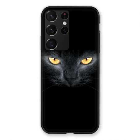 Coque Pour Samsung Galaxy S21 Ultra Cheval Noir