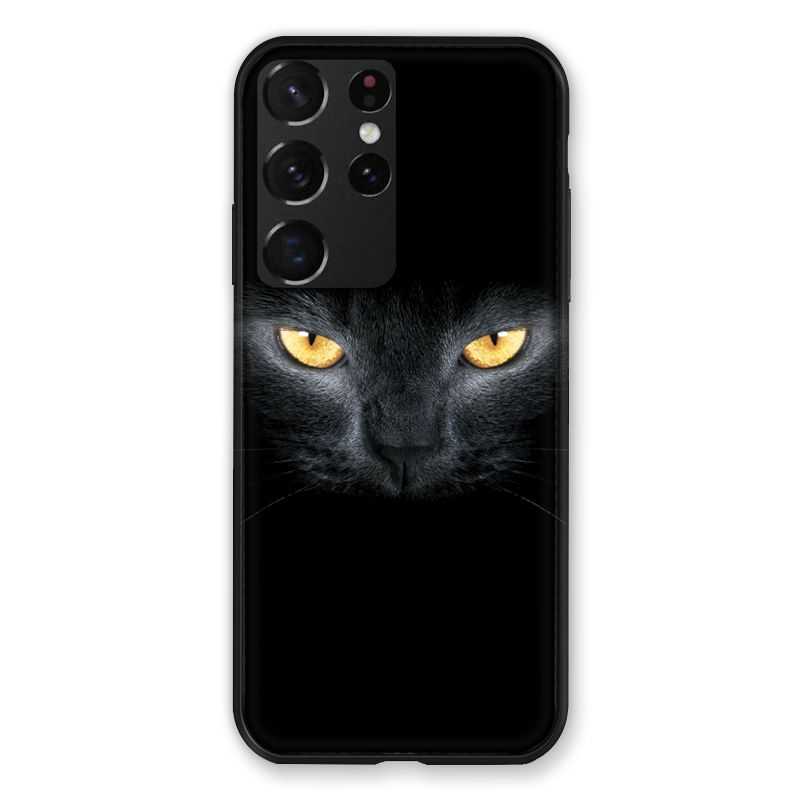 Coque Pour Samsung Galaxy S21 Ultra Cheval Noir