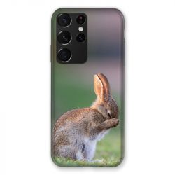 Coque Pour Samsung Galaxy S21 Ultra Lapin Marron