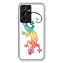 Coque Pour Samsung Galaxy S21 Ultra Animaux Maori Salamandre Color