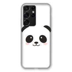 Coque Pour Samsung Galaxy S21 Ultra Panda Blanc