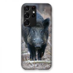Coque Pour Samsung Galaxy S21 Ultra Sanglier Pin