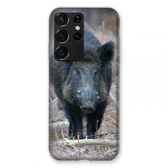 Coque Pour Samsung Galaxy S21 Ultra Sanglier Pin