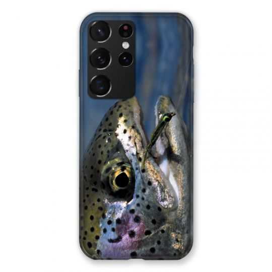 Coque Pour Samsung Galaxy S21 Ultra Peche Truite