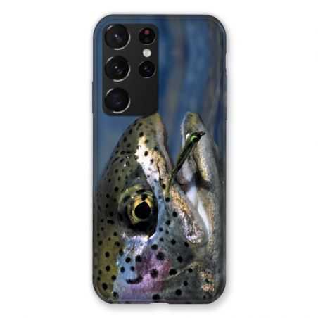 Coque Pour Samsung Galaxy S21 Ultra Peche Truite