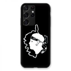 Coque Pour Samsung Galaxy S21 Ultra Corse Noir
