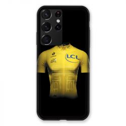 Coque Pour Samsung Galaxy S21 Ultra Cyclisme Maillot Jaune