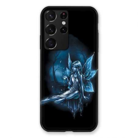 Coque Pour Samsung Galaxy S21 Ultra Fee Bleu