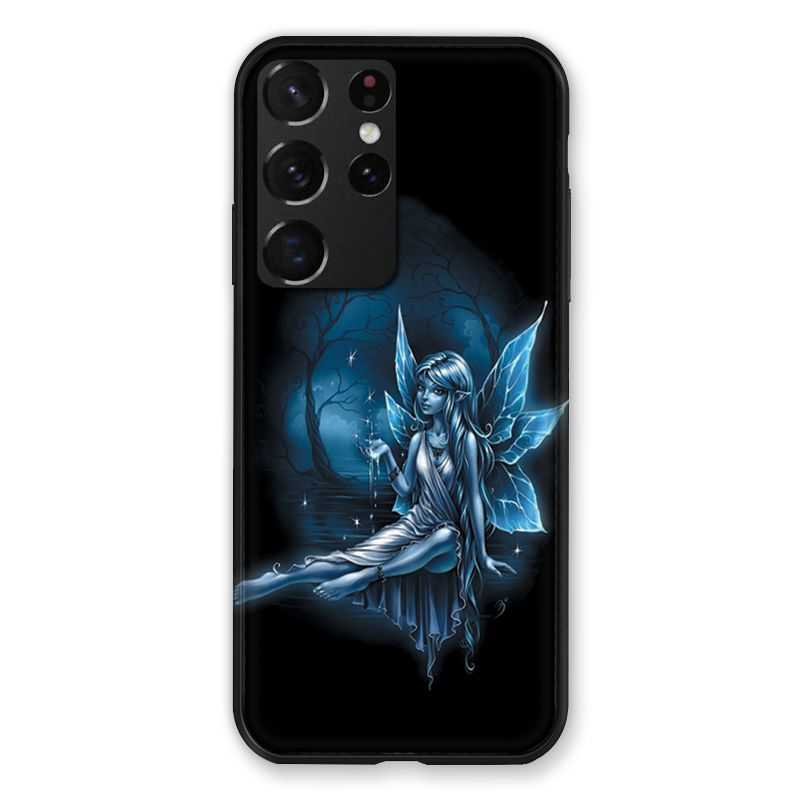Coque Pour Samsung Galaxy S21 Ultra Fee Bleu