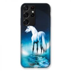 Coque Pour Samsung Galaxy S21 Ultra Licorne Lune