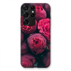 Coque Pour Samsung Galaxy S21 Ultra Fleur Pivoine